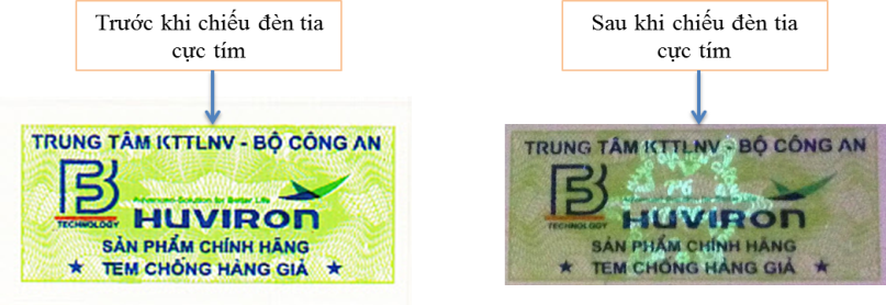 Tem chống hàng giả Bộ Công An 1 Minh họa mẫu tem chống giả Bộ Công an mẫu tem do Công ty CP giải pháp chống giả An Hà phát hành