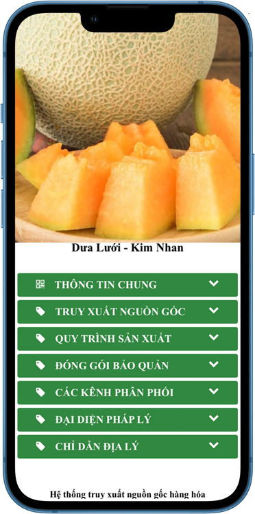Hình ảnh minh họa tem truy xuất nguồn gốc hàng hóa do An Hà phát hành