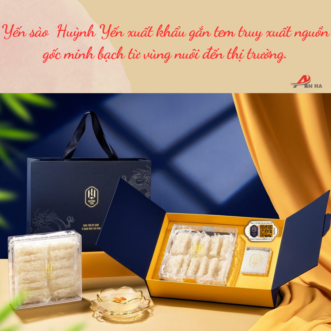 Truy xuất nguồn gốc: Chìa khóa giảm ùn ứ sầu riêng tại cửu khẩu 2 Yến sào Huỳnh yến xuất khẩu gắn tem truy xuất nguồn gốc do An Hà phát hành minh bạch từ vùng nuôi đến thị trường.