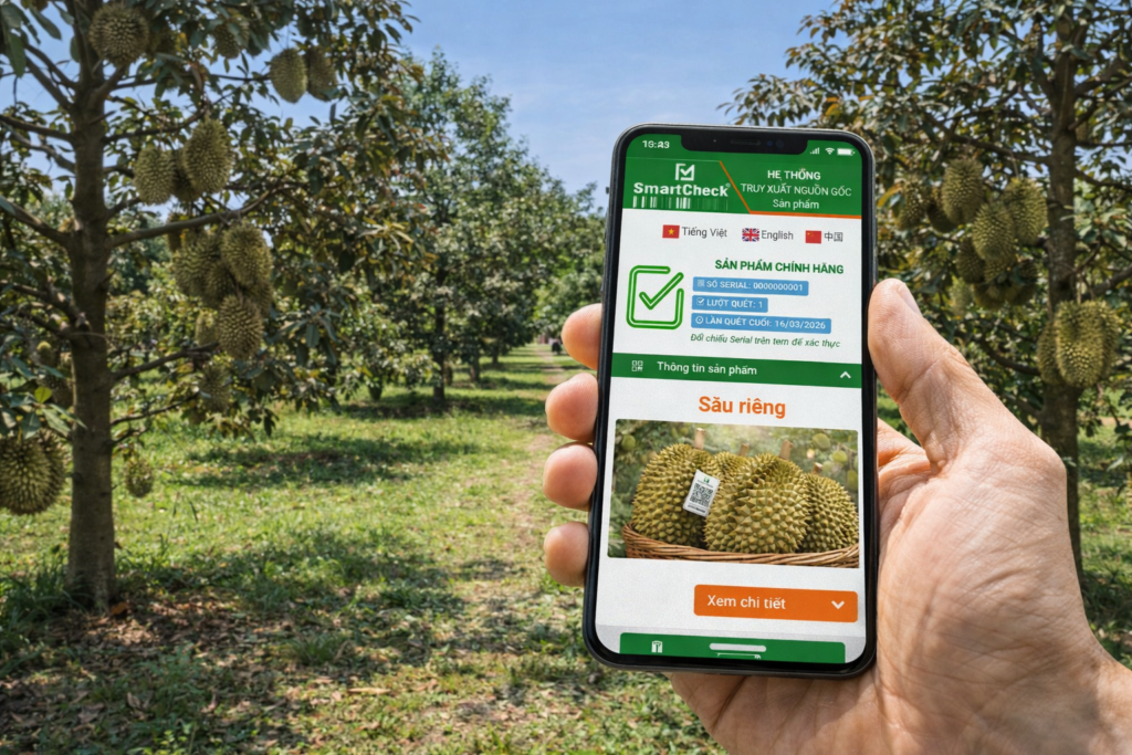 An Hà đồng hành cùng nông hộ: Gỡ “nút thắt” truy xuất nguồn gốc sầu riêng từ gốc 2 Smarcheck đồng hành cùng nông hộ truy xuất nguồn gốc sầu riêng từ gốc