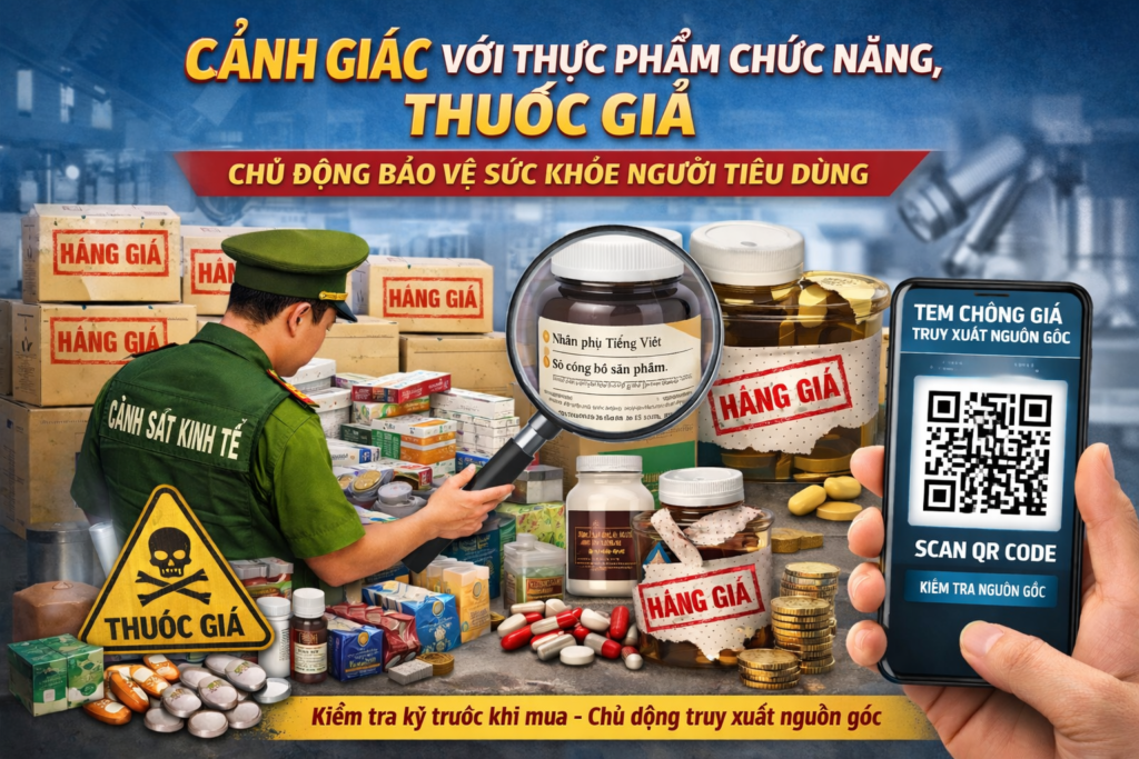 Cảnh giác với thực phẩm chức năng, thuốc giả - Chủ động bảo vệ sức khỏe người tiêu dùng